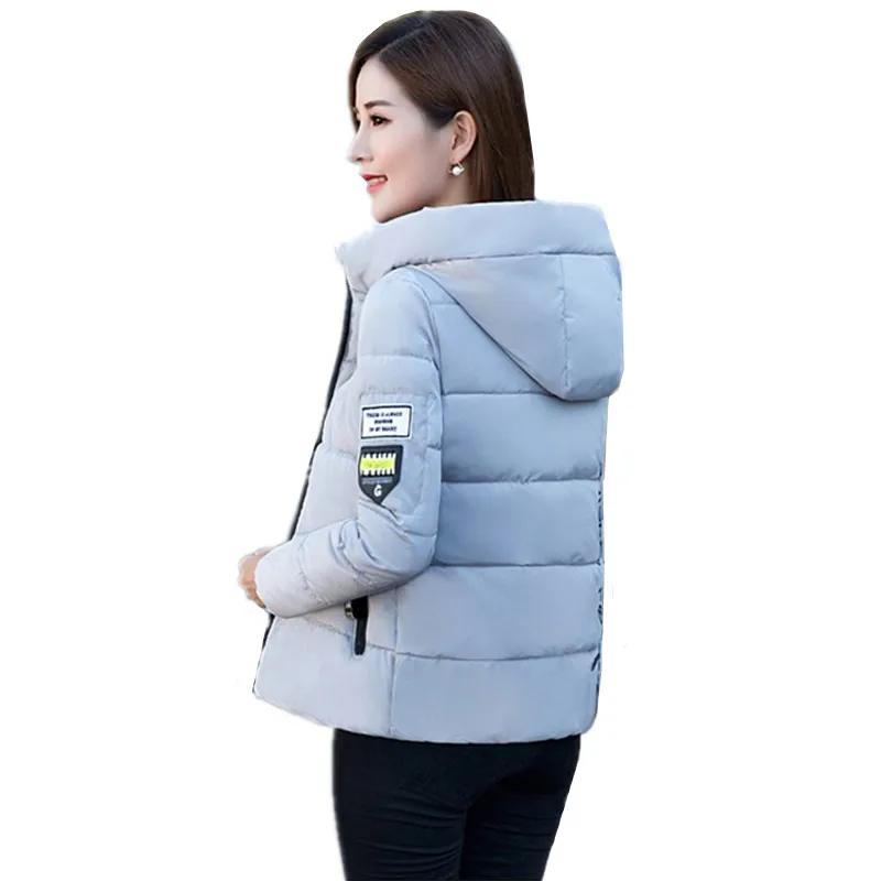 Новые зимние женские пальто UHYTGF модные с хлопковой подкладкой короткие парки