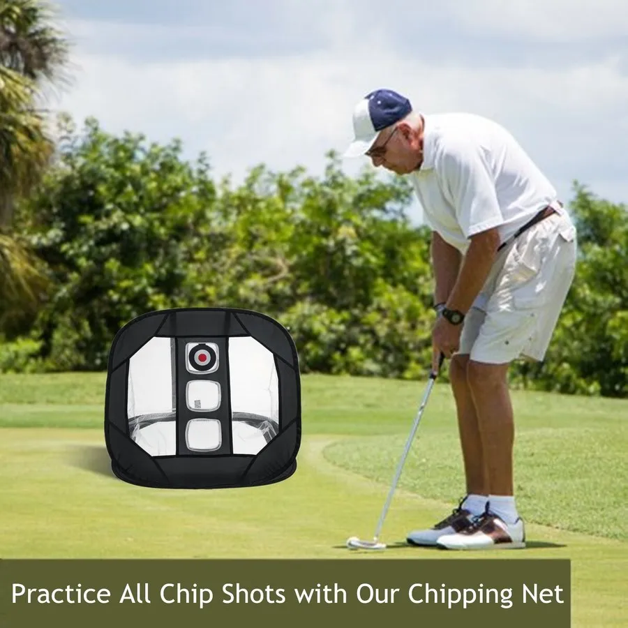 

Nylon Golf Practice Net Golf Pop Up Indoor Outdoor Chipping Pitching Cages Mats Practice Easy Net Golf Training Aids