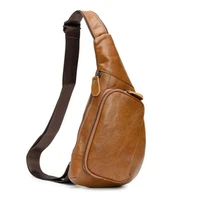 leather chest sling bag mens shoulder bag black cross body bags for man messenger bag designer travel daily pack waist bag