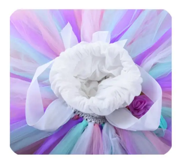 Girls Rainbow Unicorn Dresses Flower Wedding Ball Gown Little Christmas Party Costume Children Clothes Baptism Outfits | Детская одежда