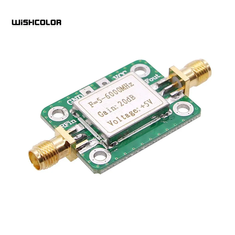 

5M-6GHz Low Noise RF Amplifier Ultra Wideband Gain 20dB Medium Power Amplifier Board