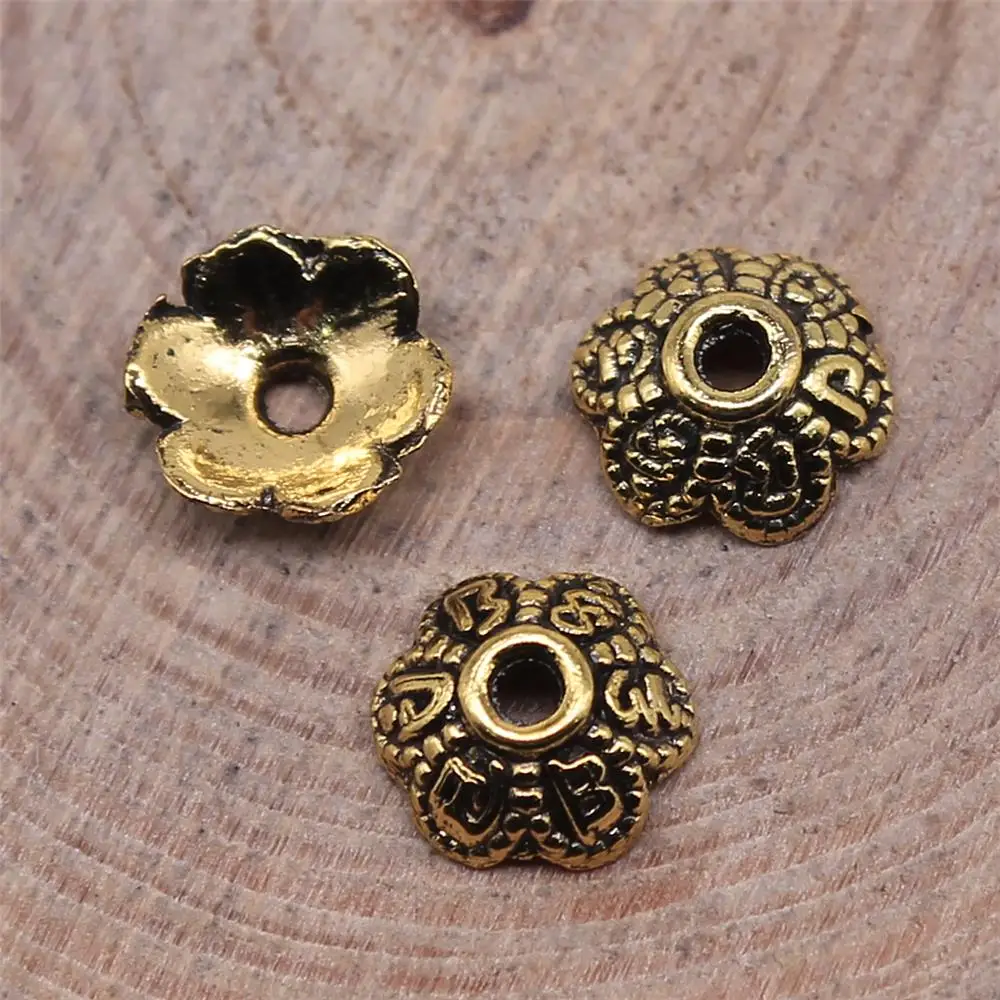 

50Pcs 7x7mm Bead Caps Antique Jewelry Making DIY Handmade Craft