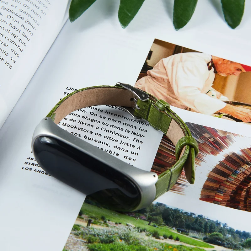 Браслет Millet 4 умный спортивный браслет водонепроницаемый для Xiaomi Mi Band кожаный