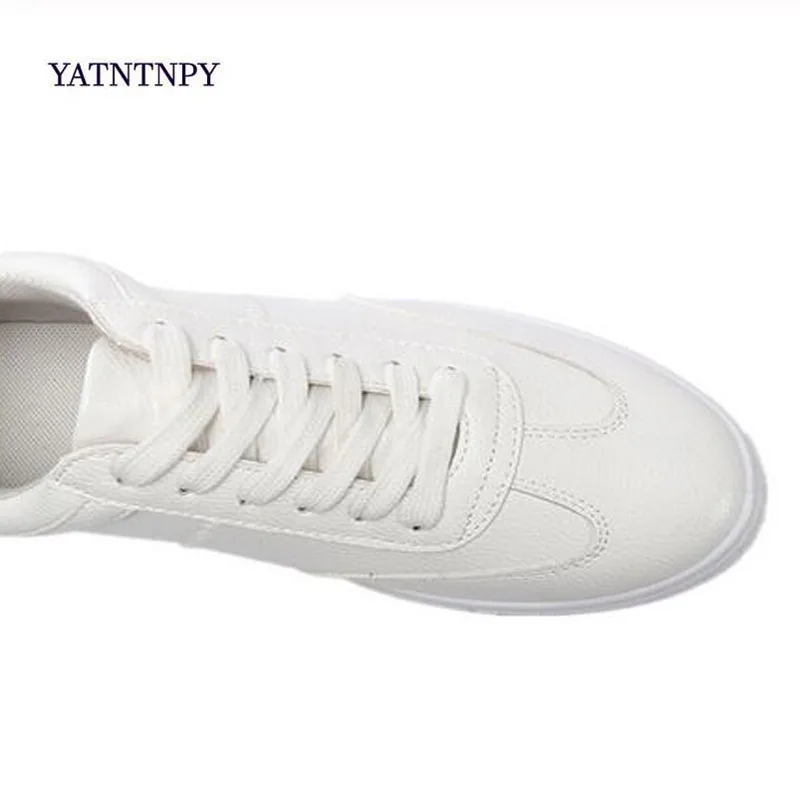 Однотонные белые Для мужчин повседневная обувь кроссовки 2019 Демисезонный легкий