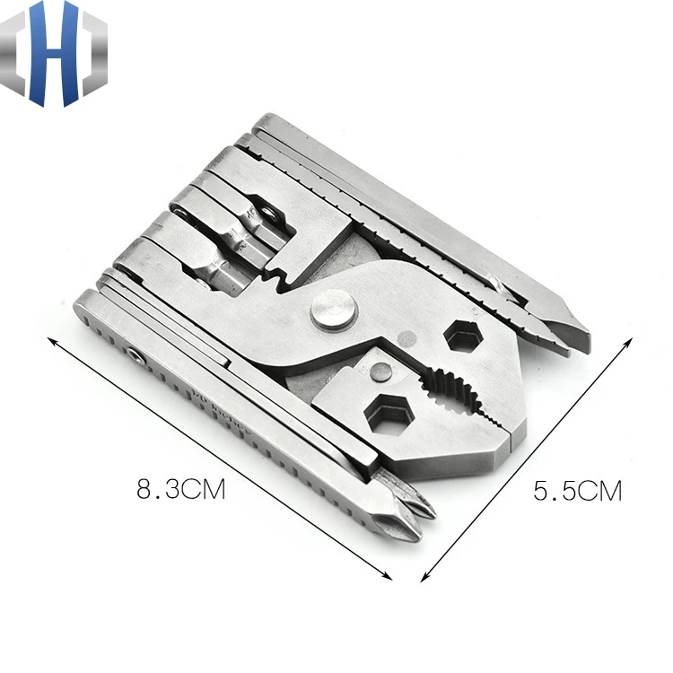 Stainless Steel Folding Multi-purpose Pliers Screwdriver 25 In 1 Portable Universal Outdoor Multi-tool | Спорт и развлечения