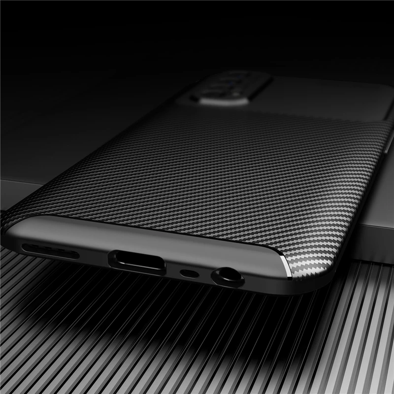 hatoly carbon fiber cover for oppo realme 7 case funda oppo realme 7 7i x7 6 7 pro ultra thin back case for oppo realme 7 cover free global shipping
