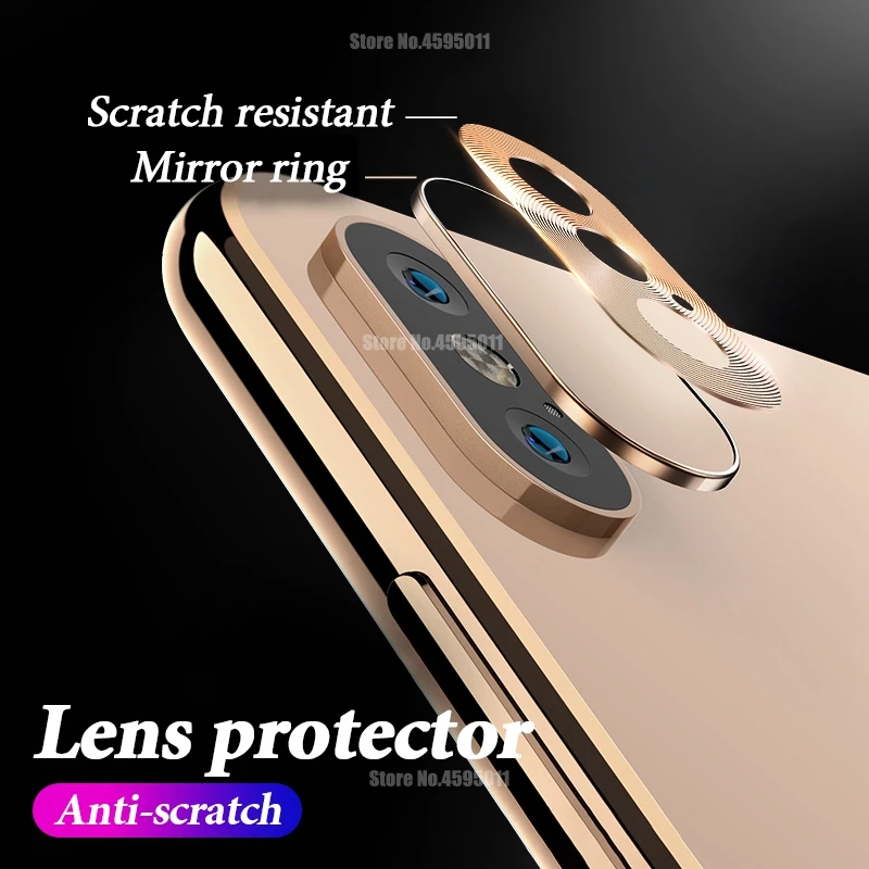 Защитные кольца для камеры iPhone XS MAX XR защита объектива металлическое кольцо с