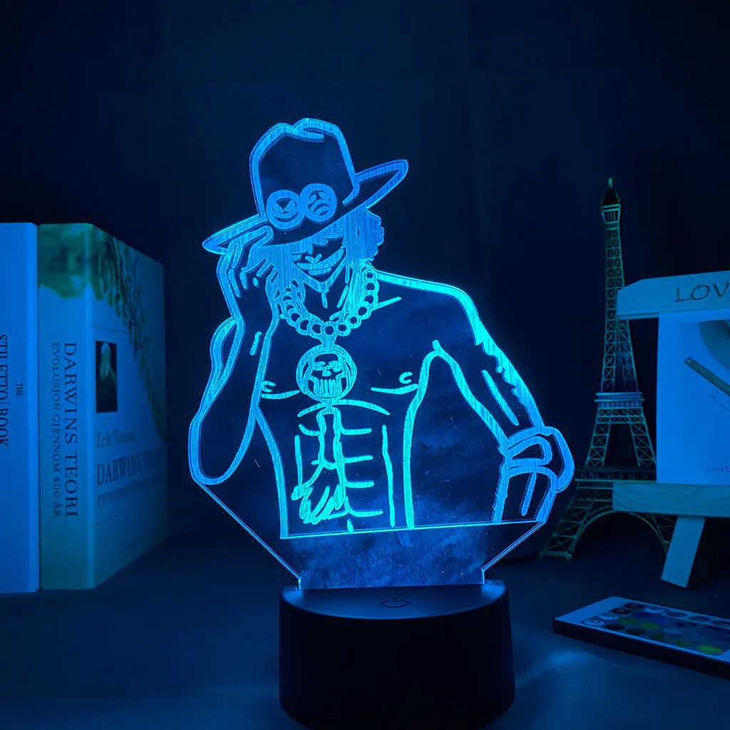 

3d Lamp Anime One Piece Led Night Light Brook for Kids Bedroom Decor Child Sleeping LED Night light Touch Sensor Nightlight