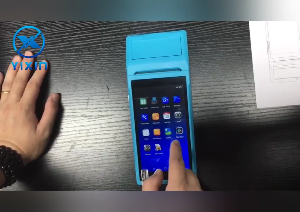 

Hot selling Android receipt printer and QR code scanning portable mobile Pos machine portable pos with printer