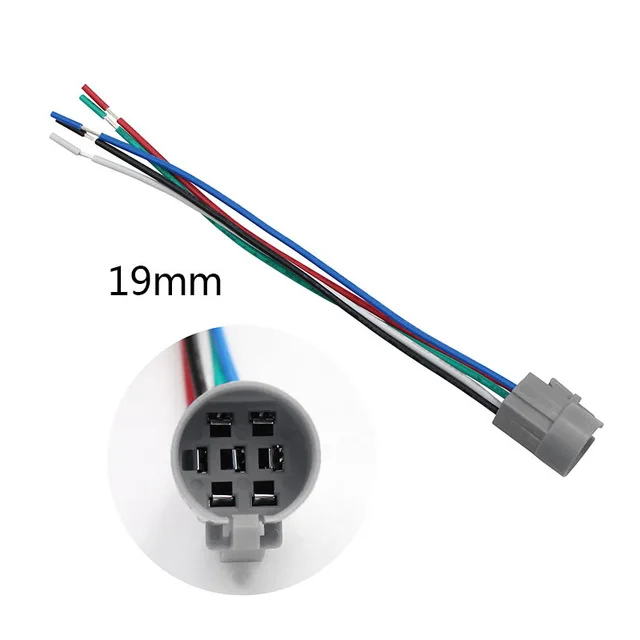 NEW 19mm Socket 19 мм водонепроницаемый металлический кнопочный переключатель светодиодный светильник анодированный оксид черный Выключатель без фиксации двигателя автомобиля PC выключатель питания 3-380 В - Цвет: NEW 19mm Socket