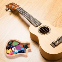 f1fd wooden guitar pick case for all sizes and other accessories pick storage box