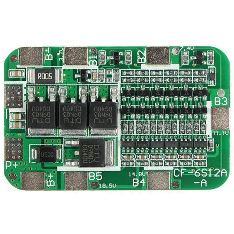 RISE 6S 15A PCB плата защиты BMS для 6 упаковок 18650 литий ионный аккумулятор|Комплекты
