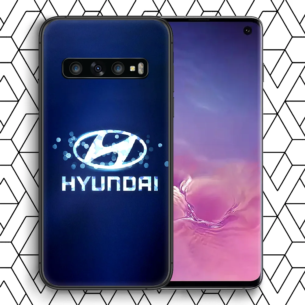 

Hyundai Phone case For Samsung Galaxy Note S 8 9 10 20 Plus E Lite Uitra black cell cover fashion prime trend back painting Etui