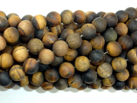 

Wholesale Dull Matte Beads,Natural Tiger eye Matte Beads 4mm 6mm 8mm 10mm 12mm Round Gem Stone Loose Beads,1 of 15" strand