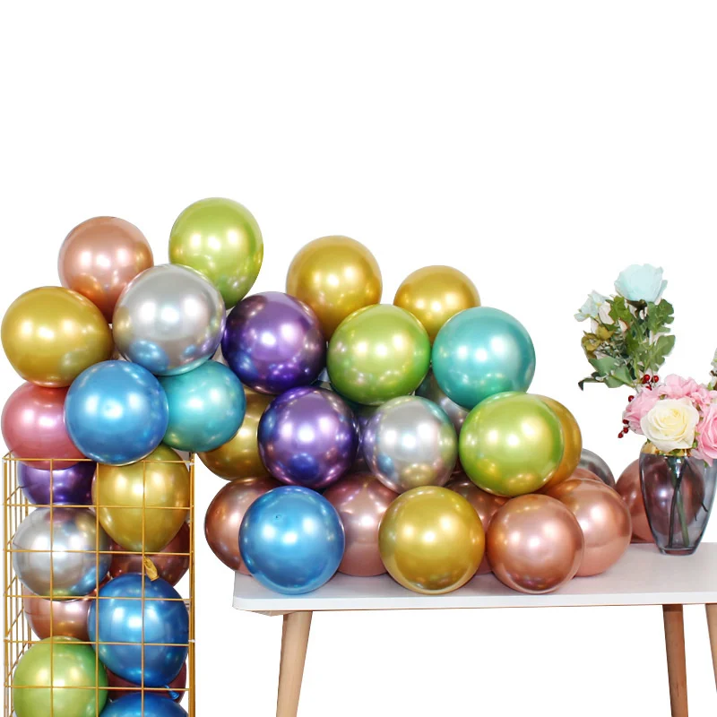 

20 pcs 5 inch metal latex balloon birthday party wedding decoration arch shape decoration supplies light balloon wholesale