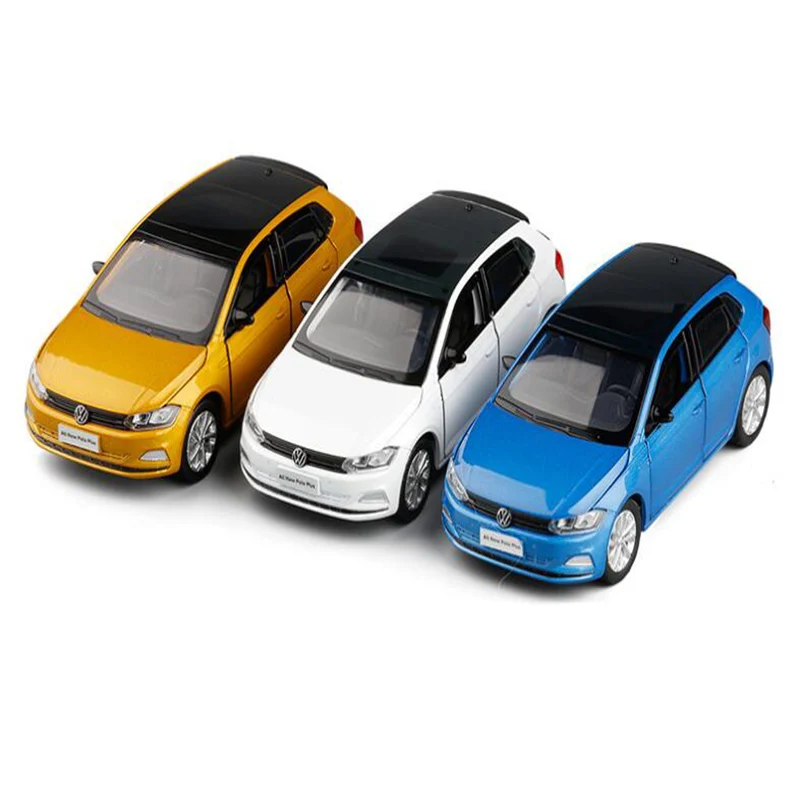 1:32 высококлассная имитация Volkswagen Polo металлические игрушки автомобиль из сплава
