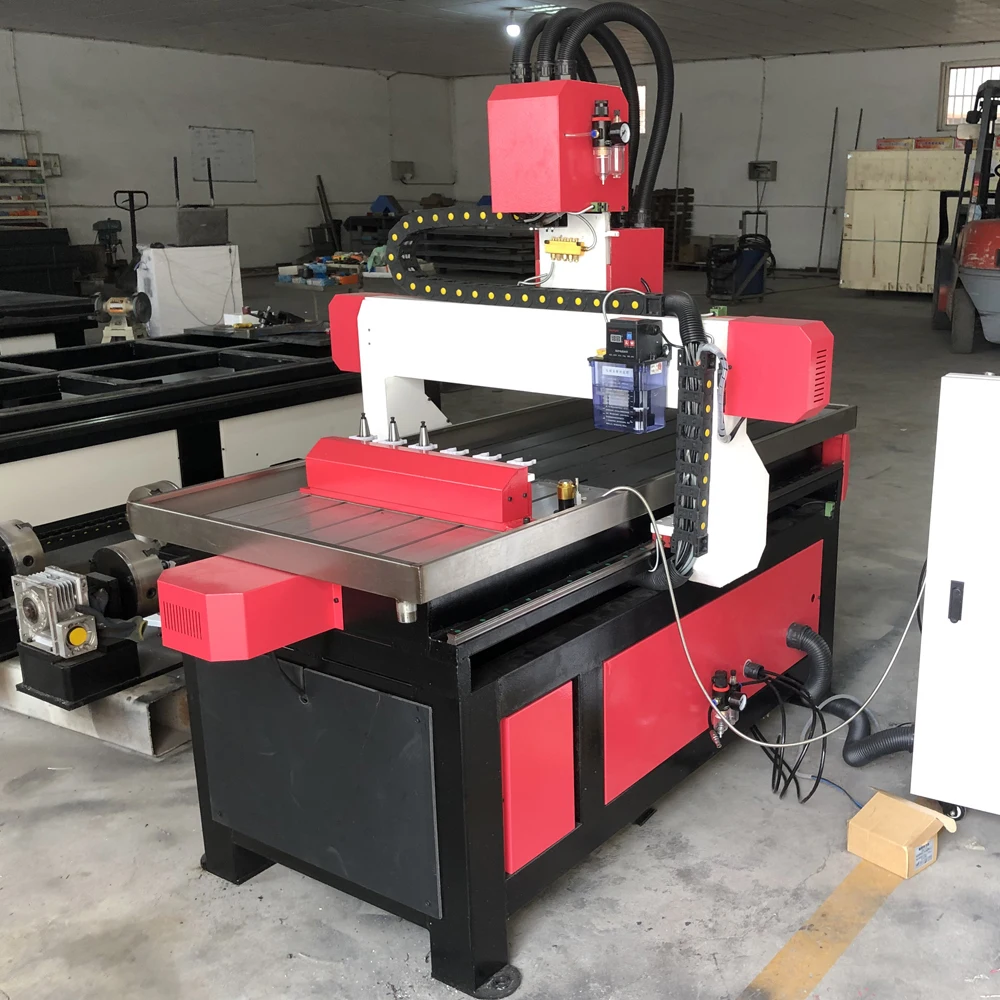 Верстак с ЧПУ High Speed 6090 с 4-ой осью/Деревообрабатывающий ЧПУ-верстак ATC CE стандарт/Станок для фрезерования дерева с автоматической загрузкой инструментов.