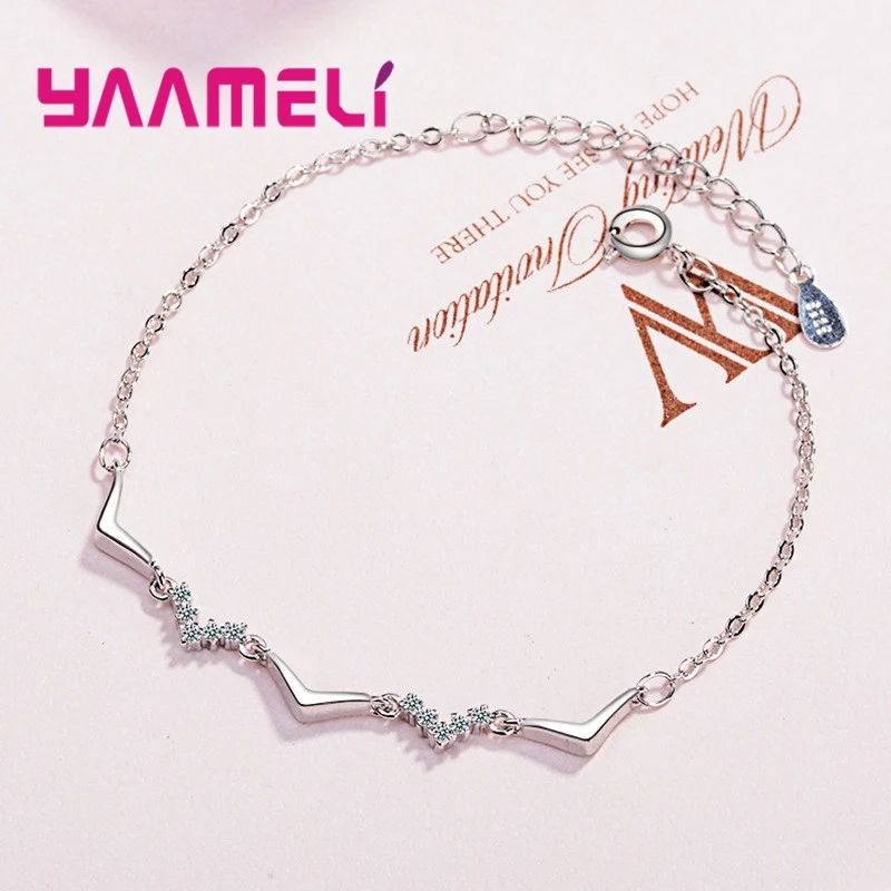 Классический винтажный браслет из стерлингового серебра 925 пробы с треугольным