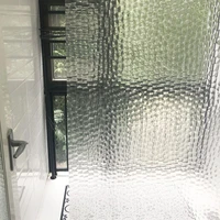 waterproof 3d thickened transparent shower curtain multi size with hooks bathing sheer home decoration bathroom accessaries d25