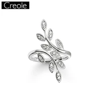 cocktail rings fairy twines leaves 925 sterling silver romantic gift for women europe style jewelry rings fashion jewelry