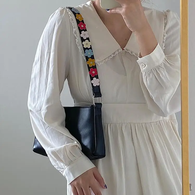 

Fashion women bag flower flap zipper girl shoulder bag girl baguette sweet female underarm bag guy788