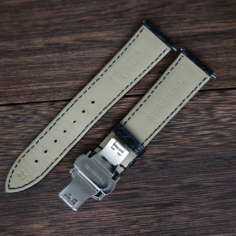 Ремешок для часов из натуральной крокодиловой кожи 21 мм 11 см * 7 5 см|Ремешки часов|