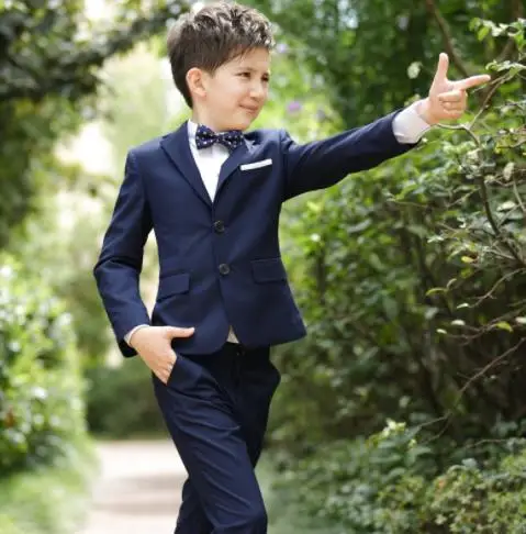 Детские свадебные блейзеры для мальчиков черные костюмы Тонкий Блейзер стильные