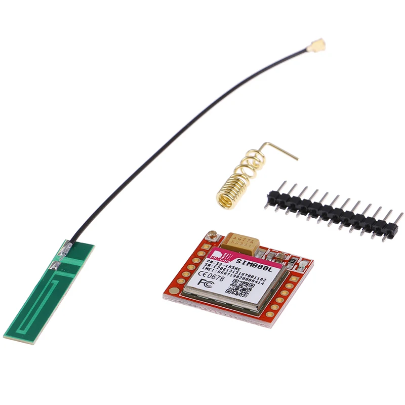 

Мини маленький модуль SIM800L GPRS GSM карта MicroSIM Core Беспроводная плата Quad-band ttl последовательный порт с антенной для Arduino