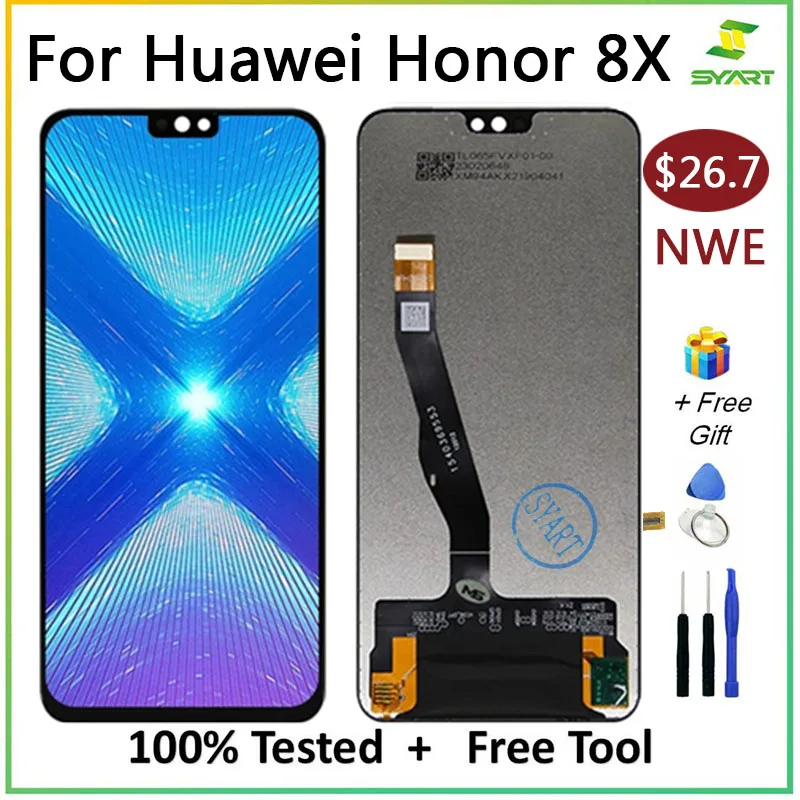 

For Huawei Honor 8X LCD Display Touch Screen Digitizer Assembly Replacement For Huawei 8X JSN-L21 JSN-L42 JSN-AL00 6.5" Screen