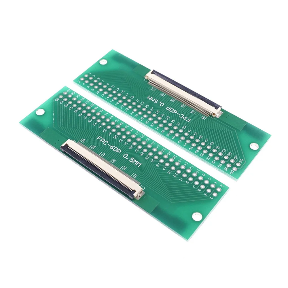 2 шт. DIY 60 PIN 0 5 мм FFC FPC коннектор адаптер до 54 пространство 1 'шаг сквозное