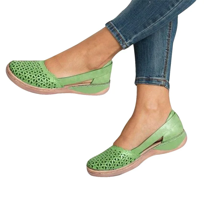 Женские сандалии летние женские сланцы кожаная дышащая женская обувь