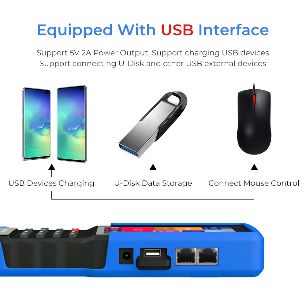 CCTV тестер 4 5 дюймов HDMI портативный монитор IPC AHD CVI TVI с WIFI USB мощность ONVIF Мини для cctv