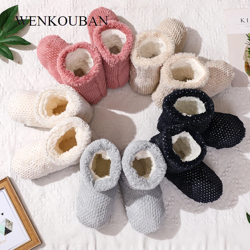 Женские тапочки Зимние меховые шлепанцы для женщин Домашние Модные шикарные