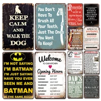 funny keep calm metal poster tin sign vintage garage kitchen metal plate signs retro bedroom home wall decoration plaques