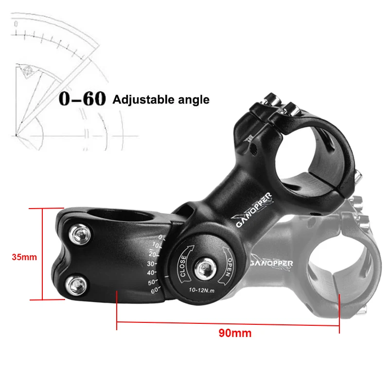 Регулируемый вынос руля велосипеда удлинитель 60 градусов 25 4/31 8 мм * 90 подъем