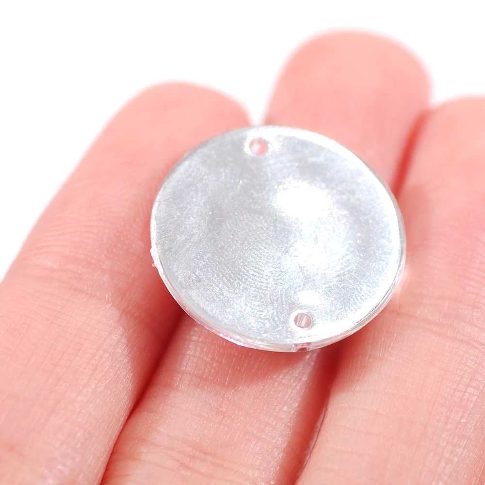 100 шт./лот белый круглый сетчатый стразы с плоской задней стороной акриловые