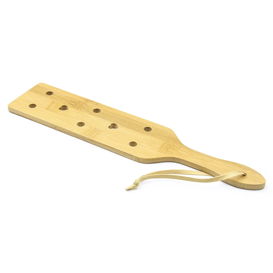 Fertish Square Bamboo Spanking Paddle Solid Heart Paddles for Intense Taps Slaps and Whacks Exotic Sexy Costumes |
