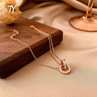 Браслет с римскими цифрами Женский, нестираемое кольцо из титановой стали под розовое золото с застежкой в Корейском стиле, Ювелирное Украшение в готическом стиле, пикантные браслеты