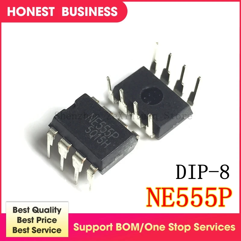 

10PCS/lot New NE555 NE555P NE555N PRECISION TIMERS IC DIP-8 In Stock