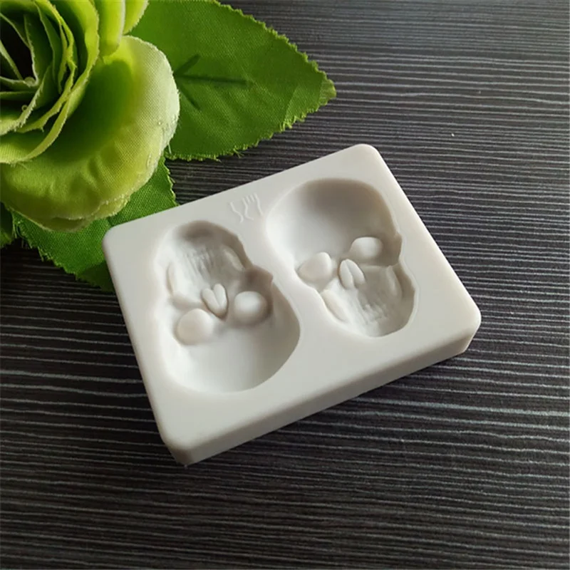 

Halloween Decoration Halloween Mold 3D Skull Head Mold Halloween Home Bar Silicone Cake Chocolate Maker Moulds Party Decoration