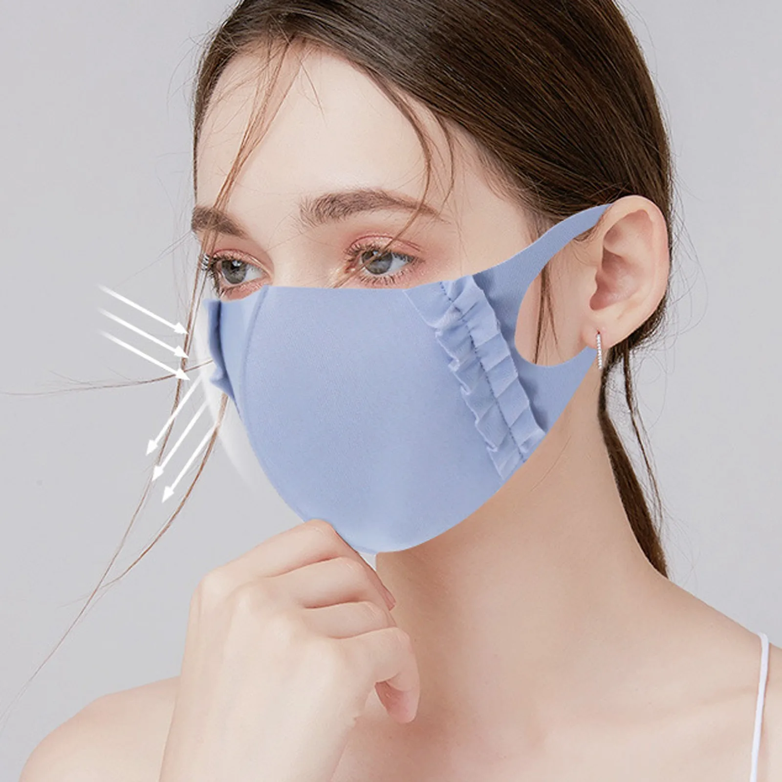 Шелковая Маска для лица мужчин и женщин одежда косплея на Хэллоуин лето