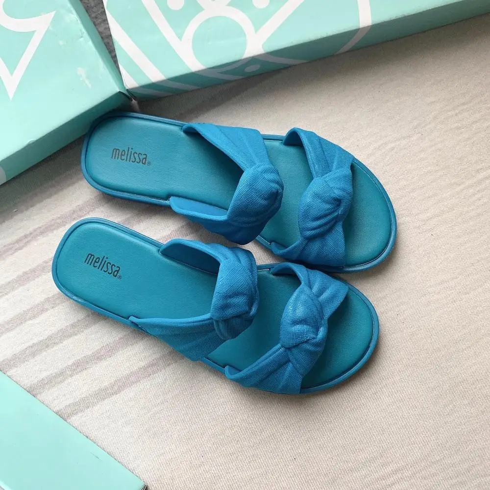 Женские сандалии на платформе Melissa желтые повседневные туфли с открытым носком