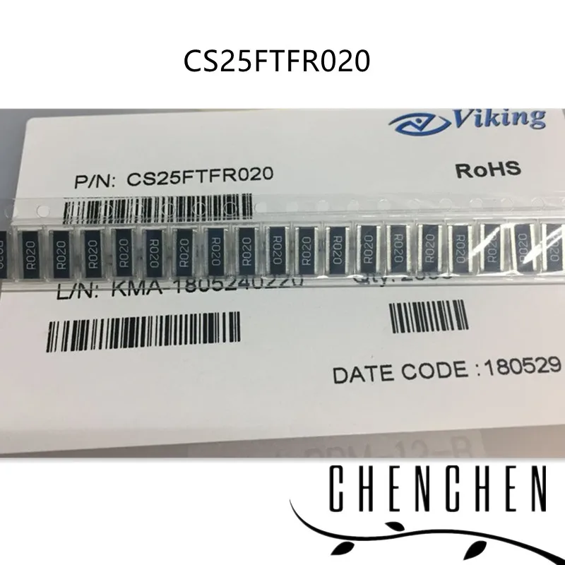 10 шт./лот CS25FTFR020 1225 0.02R 2W 1% 100% Новый оригинальный | Электроника