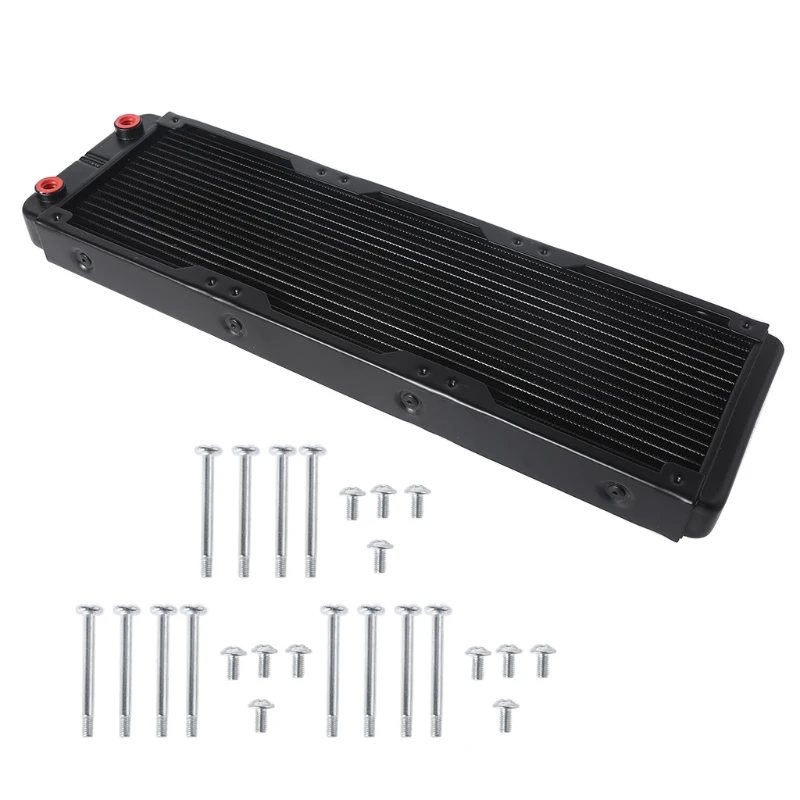 

594A Aluminum Water Cooling Radiator 18 Tubes Heat Exchanger CPU Heatsink Cooler Fast Heat Dissipation for PC Computer