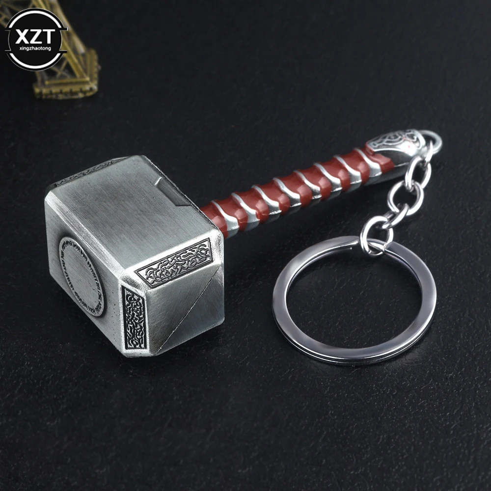 

Thor Hammer Metal Keychain Men Women Car Keyring Movie Fans Accessories Car styling New Fashion