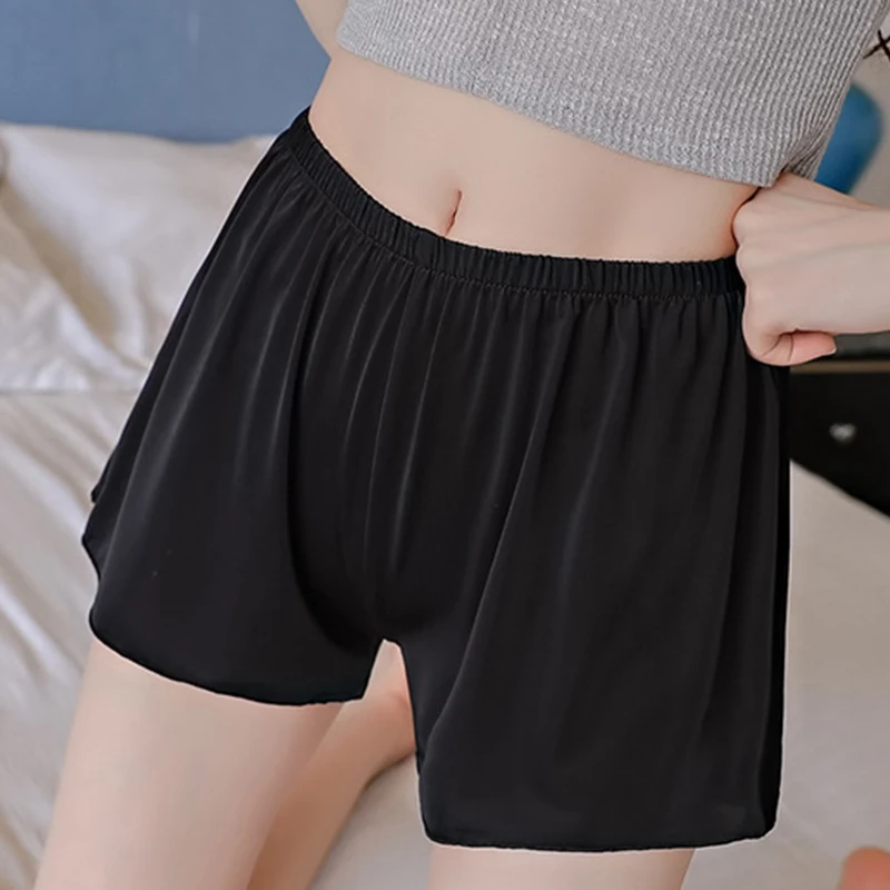 FINETOO женское нижнее белье Ice Silk Безопасность коротким рукавом размера плюс с