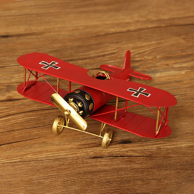 Забавная горячая красная Ретро модель индастриального самолета маленькие