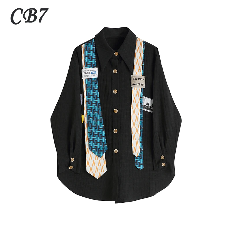 

Блузка женская демисезонная с отложным воротником и длинным рукавом