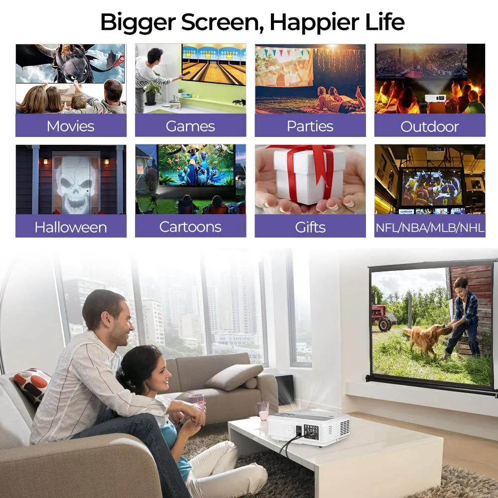X660S + Full HD светодиодный проектор Android WIFI Портативный HDMI USB 1080p кинотеатр домашний |