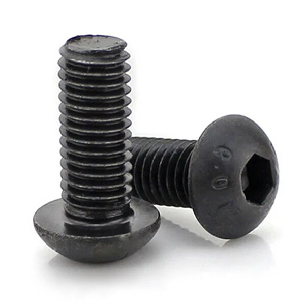

M5x8mm Button Head Hex Socket Cap Screw Bolt Black 50 pcs